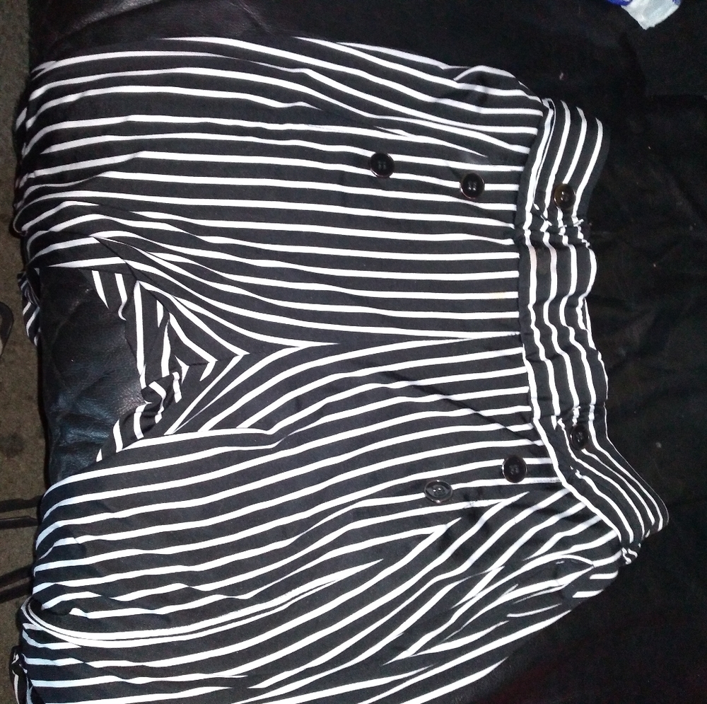 pin strip soft material pants